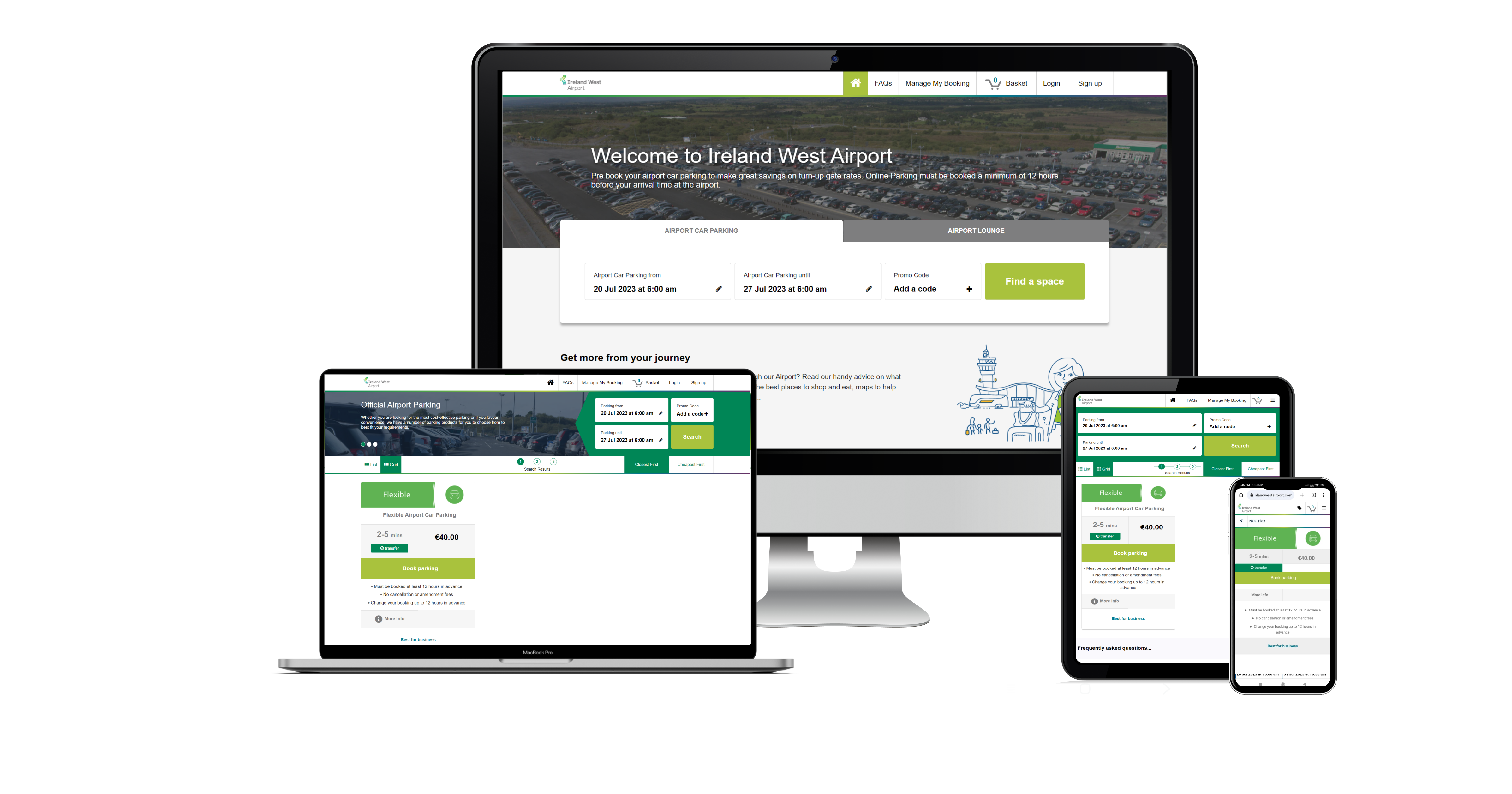 Ireland West-Parking-Four-Devices-Gathered