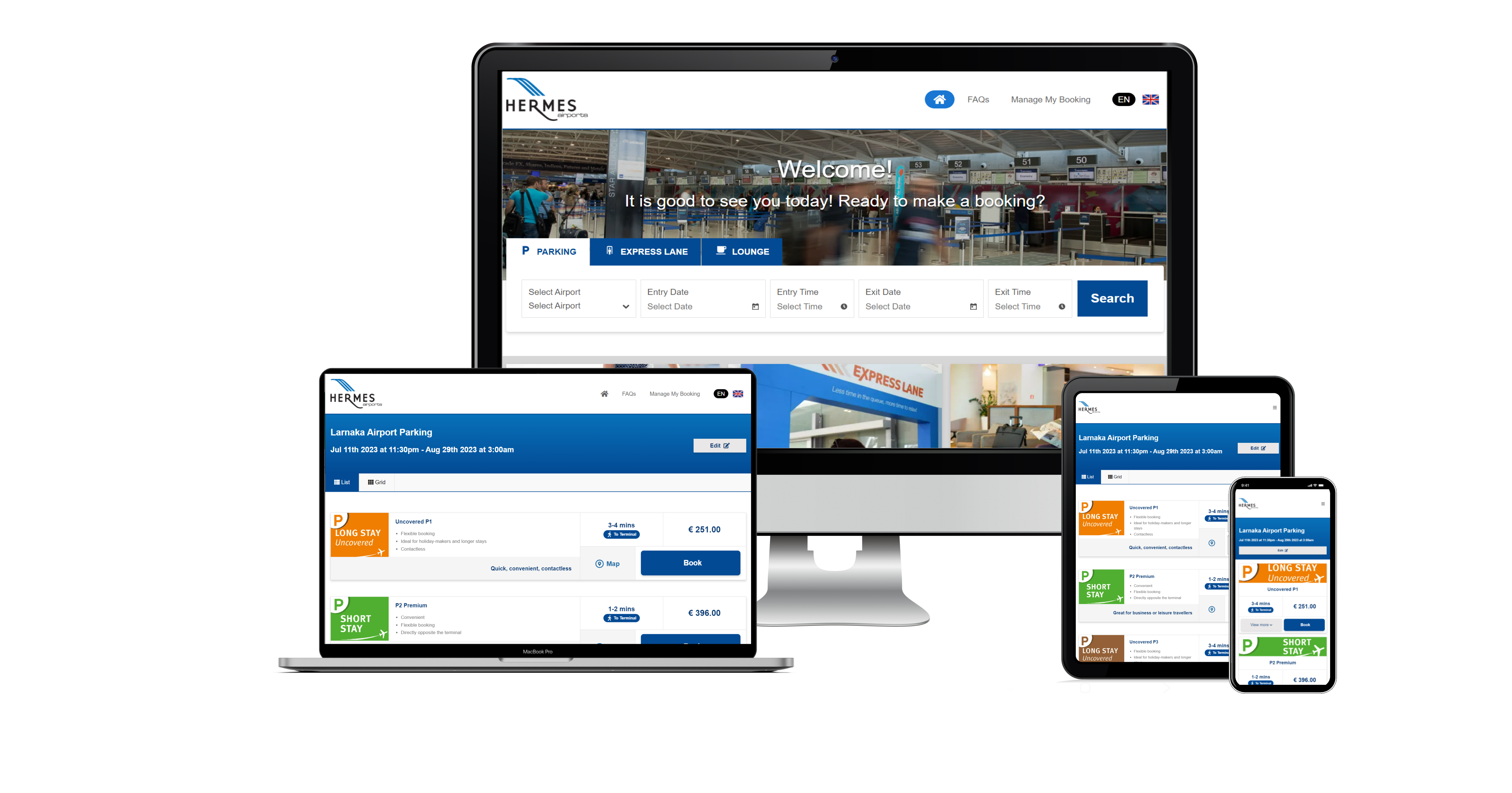 Hermes-Parking-Four-Devices-Gathered